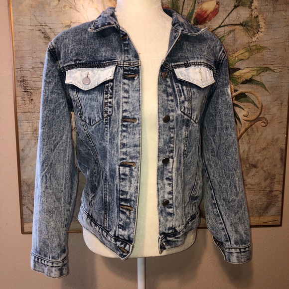 Wren & Glory Rare I Love You Denim Jacket Sz M - Picture 9 of 16